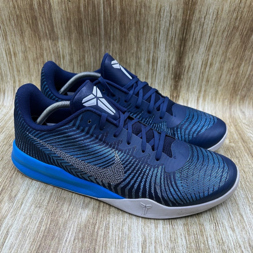 Nike Kobe Mentality 2 Men's Size 12 Blue Flyweave Basketball Shoes 818952-400